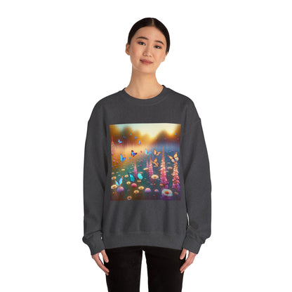 Impressionist Butterfly Sanctuary Crewneck Sweatshirt hoodie