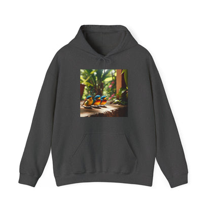 Jamaican Birds Hooded Sweatshirt - Tropical Island Vibes Reggae Pullover Hoodie