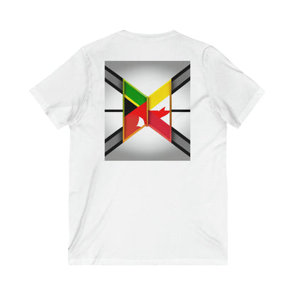 Bridging the Gap: Jamaican in Canada V-Neck Tee