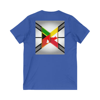 Bridging the Gap: Jamaican in Canada V-Neck Tee