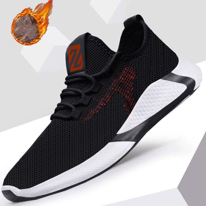 Men's shoes autumn and winter plus velvet casual shoes men's trend sports shoes