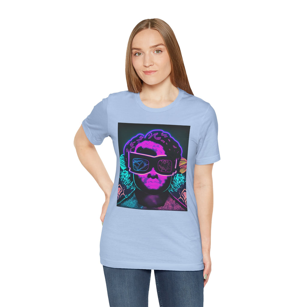 Camiseta de manga corta de jersey unisex que brilla en la oscuridad