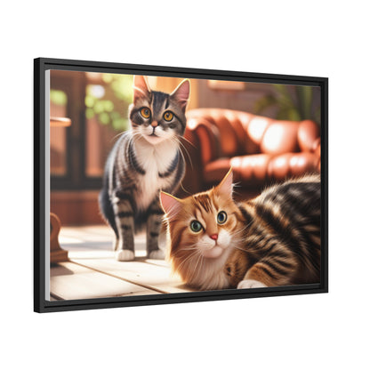 Modern Matte Canvas: Black Frame for Timeless Style