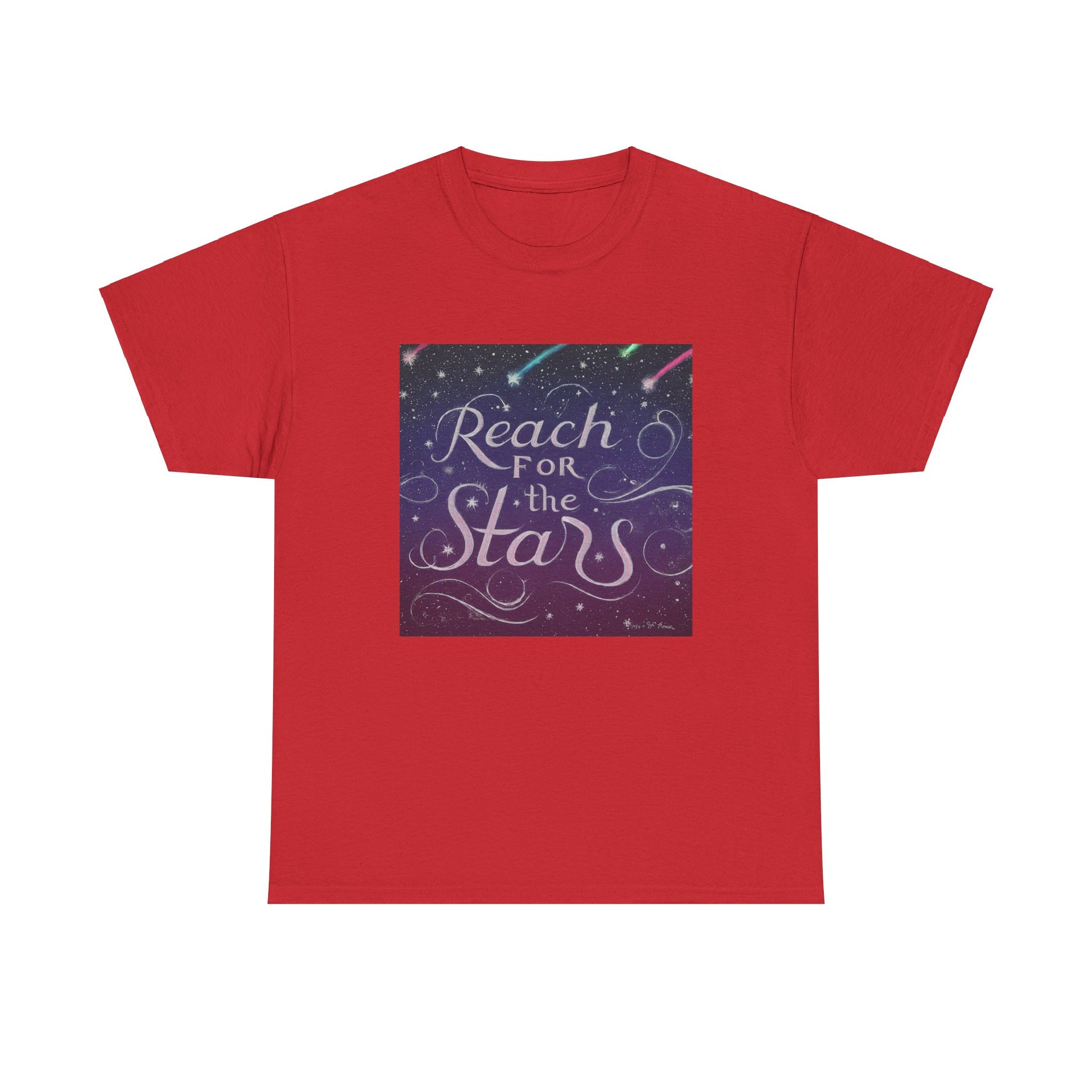 Camiseta unisex de algodón pesado para alcanzar la estrella