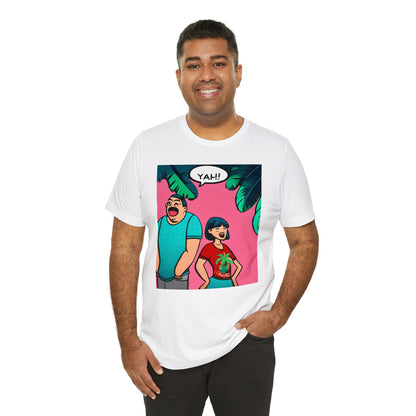 Camiseta de manga corta de punto unisex: casual chic para todos los días