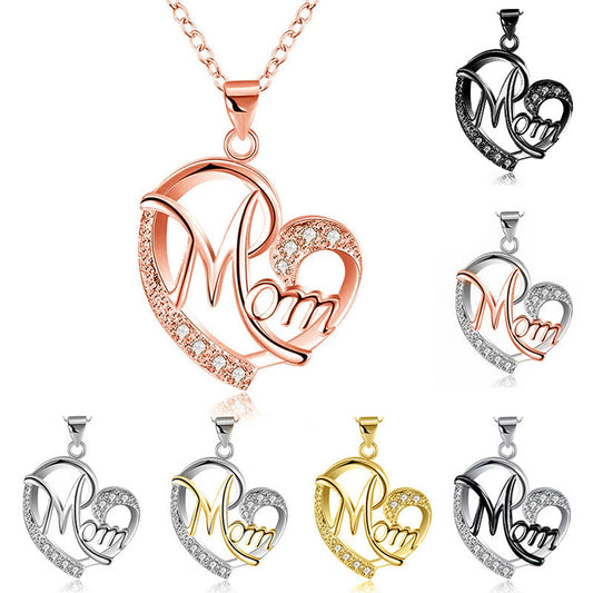 Heart-Shaped Diamond Necklace | Mother's Day Gift