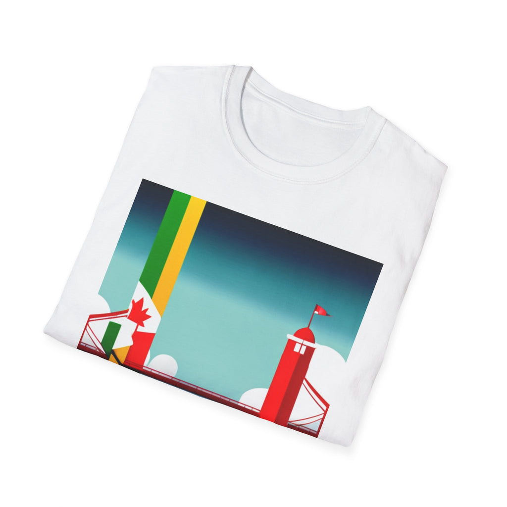 Jamaica Canada Split Flag T-Shirt | Dual Heritage Tee