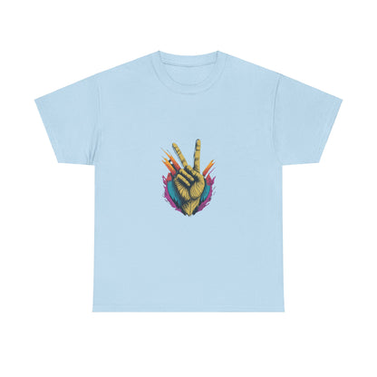 two fingers Unisex Heavy Cotton Tee