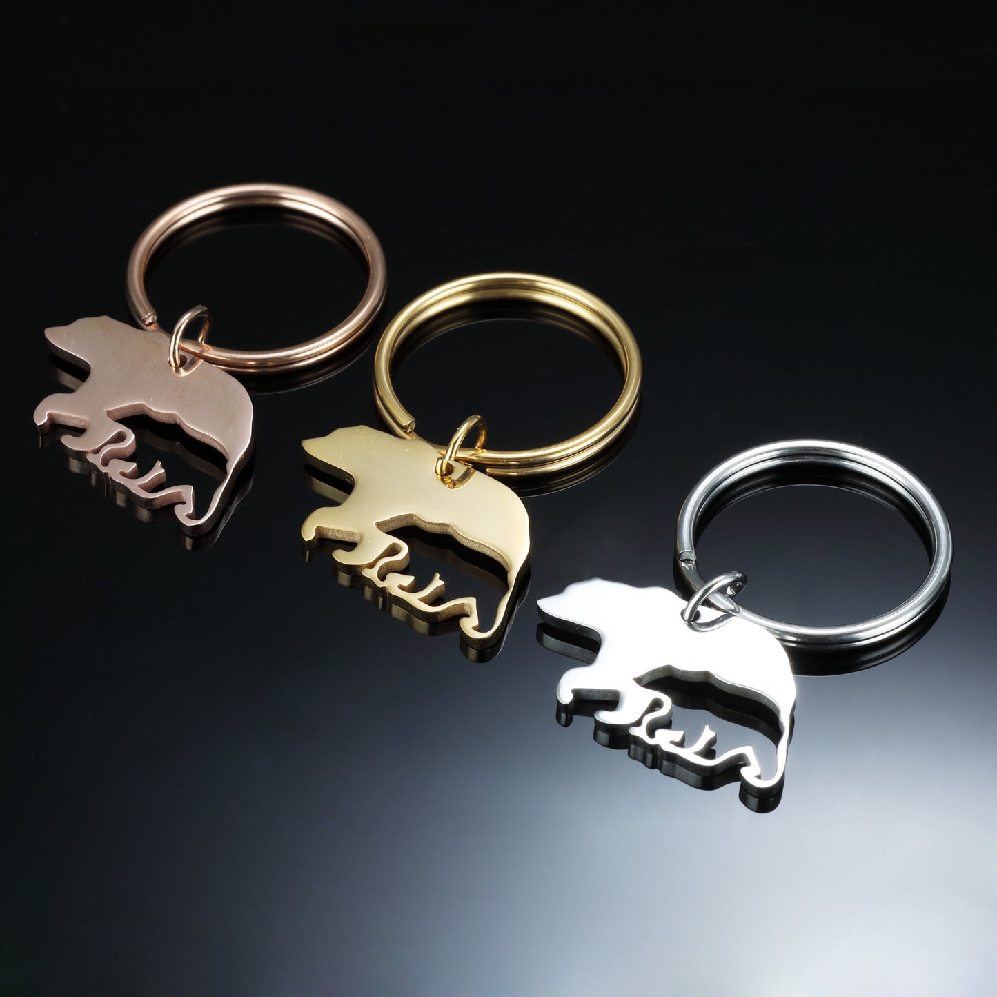 M2k Trends Stainless Steel Mama Bear Keychain Gift