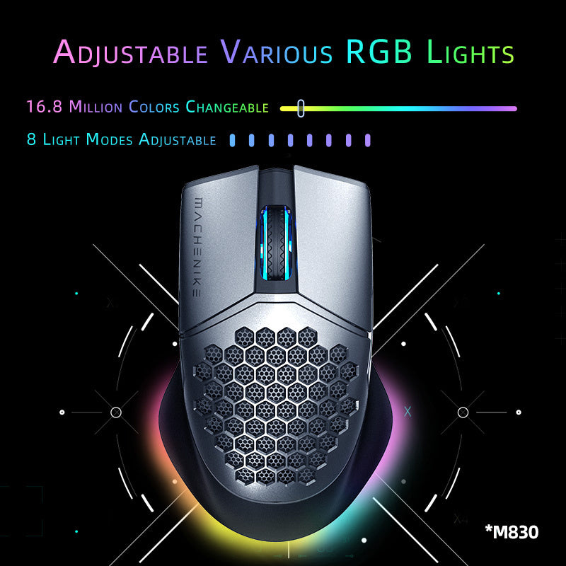 Machenike M8 Gaming Mouse Wireless RGB Mouse Rechargeable