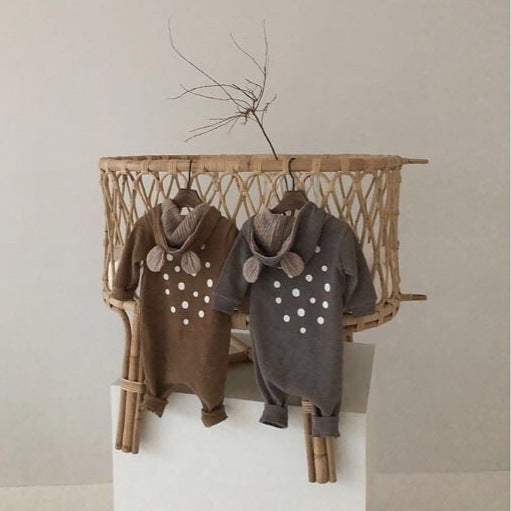 Baby Long-Sleeved Men's And Women's Baby Spring And Autumn Romper Romper Romper Jumpsuit