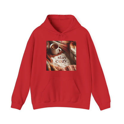 Unisex hoodie Sweatshirt - Cozy Blanket and Tea - Stay Cozy