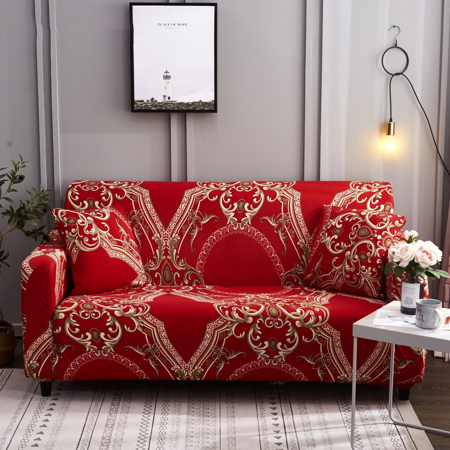 Cross-Border Stretch Sofa Cover Cross-Border Sofa Cover Tight-Packed Cushion Cover Wholesale