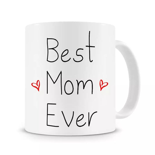 ins Net Red American Creative Best Mom Ever Love Taza de café de cerámica para el día de la madre