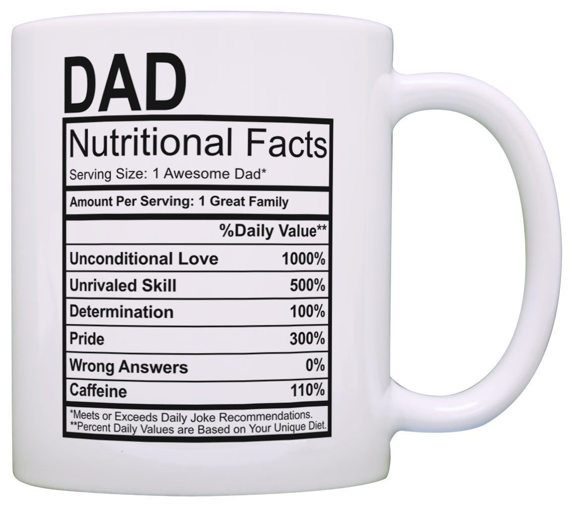 Mother'S Day Nutrition Label Mug Ceramic Coffee Cup