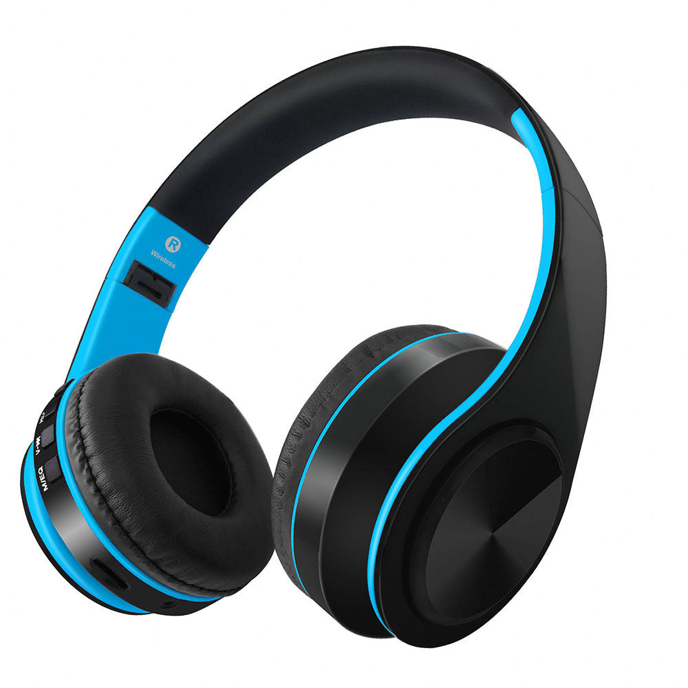 Auriculares inalámbricos HIFI con Bluetooth, cascos estéreo para música, FM, tarjeta SD, deportivos, con micrófono para PC