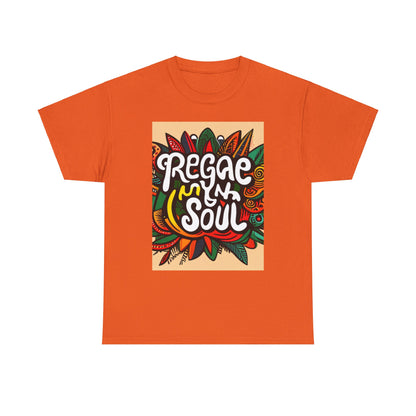 Reggae inna Yuh Soul Unisex Heavy Cotton Tee