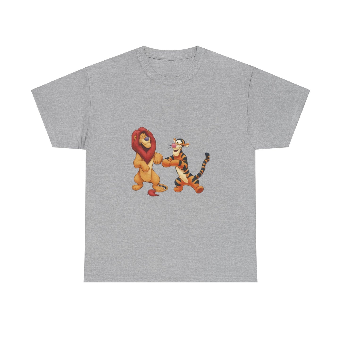 lion and tigger Unisex Heavy Cotton Tee