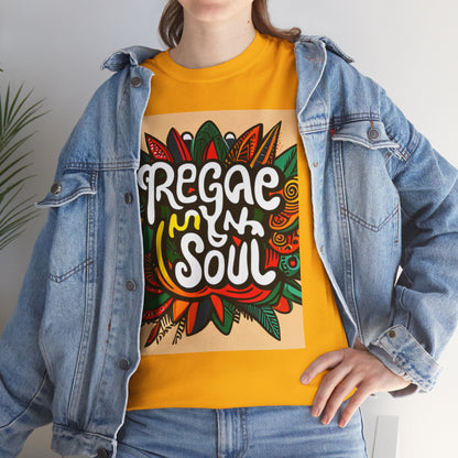 Reggae inna Yuh Soul Unisex Heavy Cotton Tee