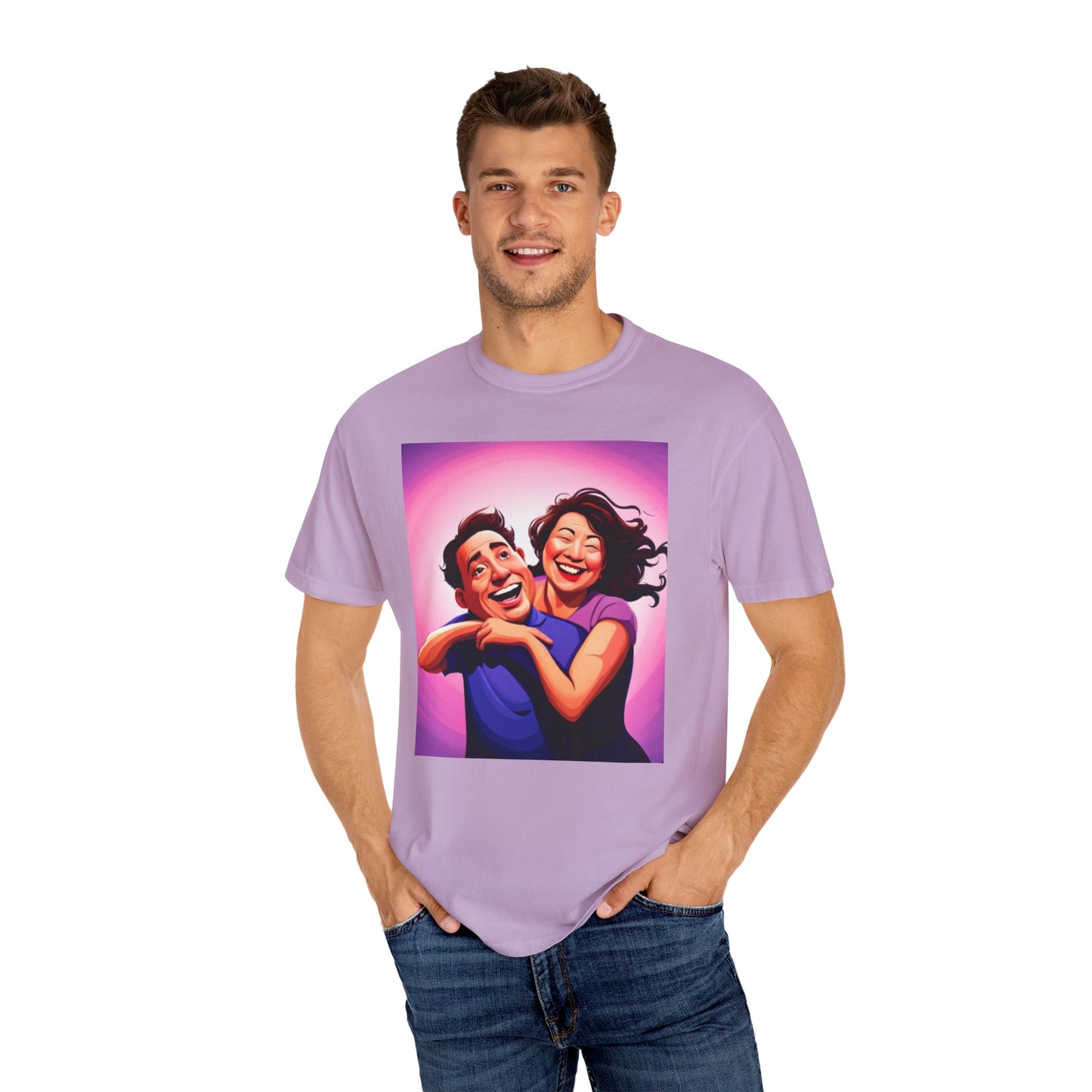 Camiseta unisex teñida en prenda