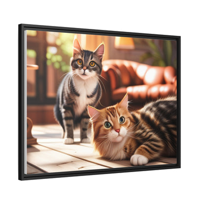 Modern Matte Canvas: Black Frame for Timeless Style