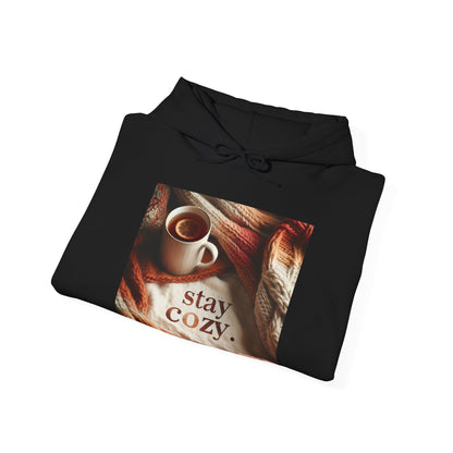 Unisex hoodie Sweatshirt - Cozy Blanket and Tea - Stay Cozy