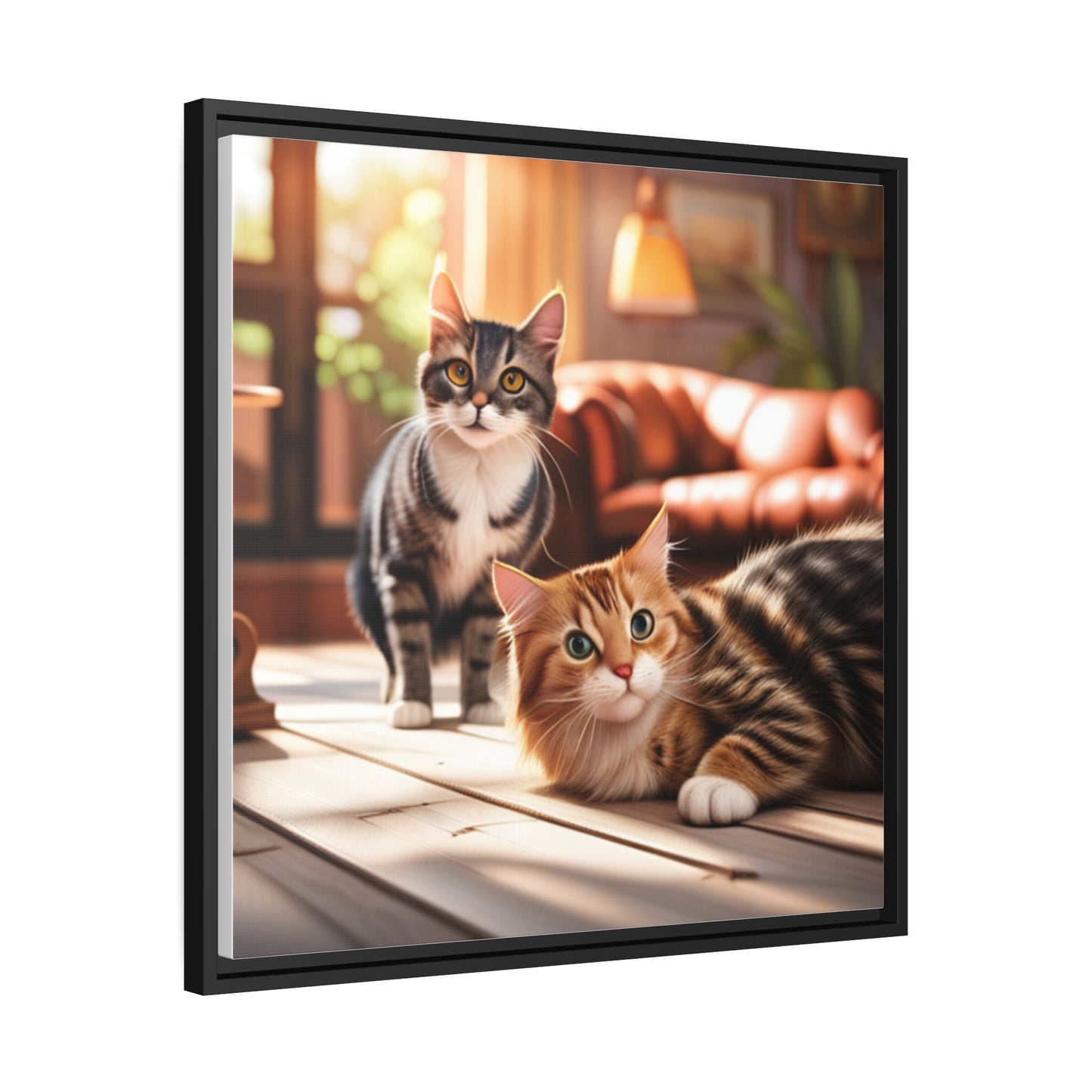 Modern Matte Canvas: Black Frame for Timeless Style