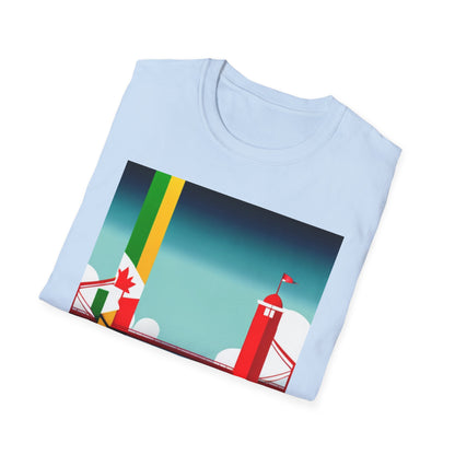 Jamaica Canada Split Flag T-Shirt | Dual Heritage Tee