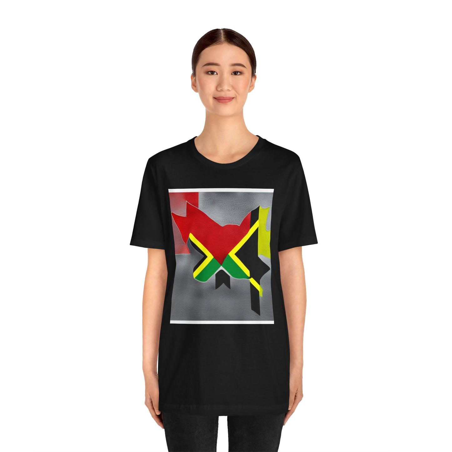 Camiseta de manga corta unisex Jersey para jamaicanos-canadienses