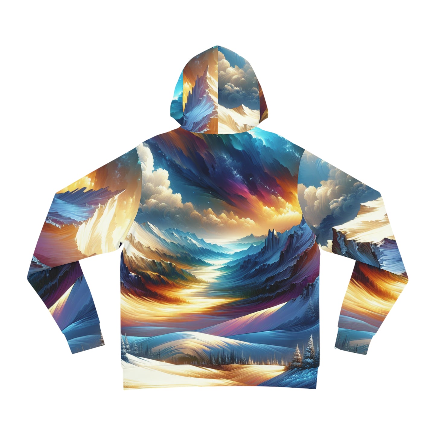 Mountain Vista Hoodie - Winter Scenic Snowy Landscape Fashion