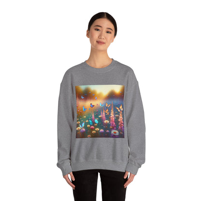 Impressionist Butterfly Sanctuary Crewneck Sweatshirt hoodie