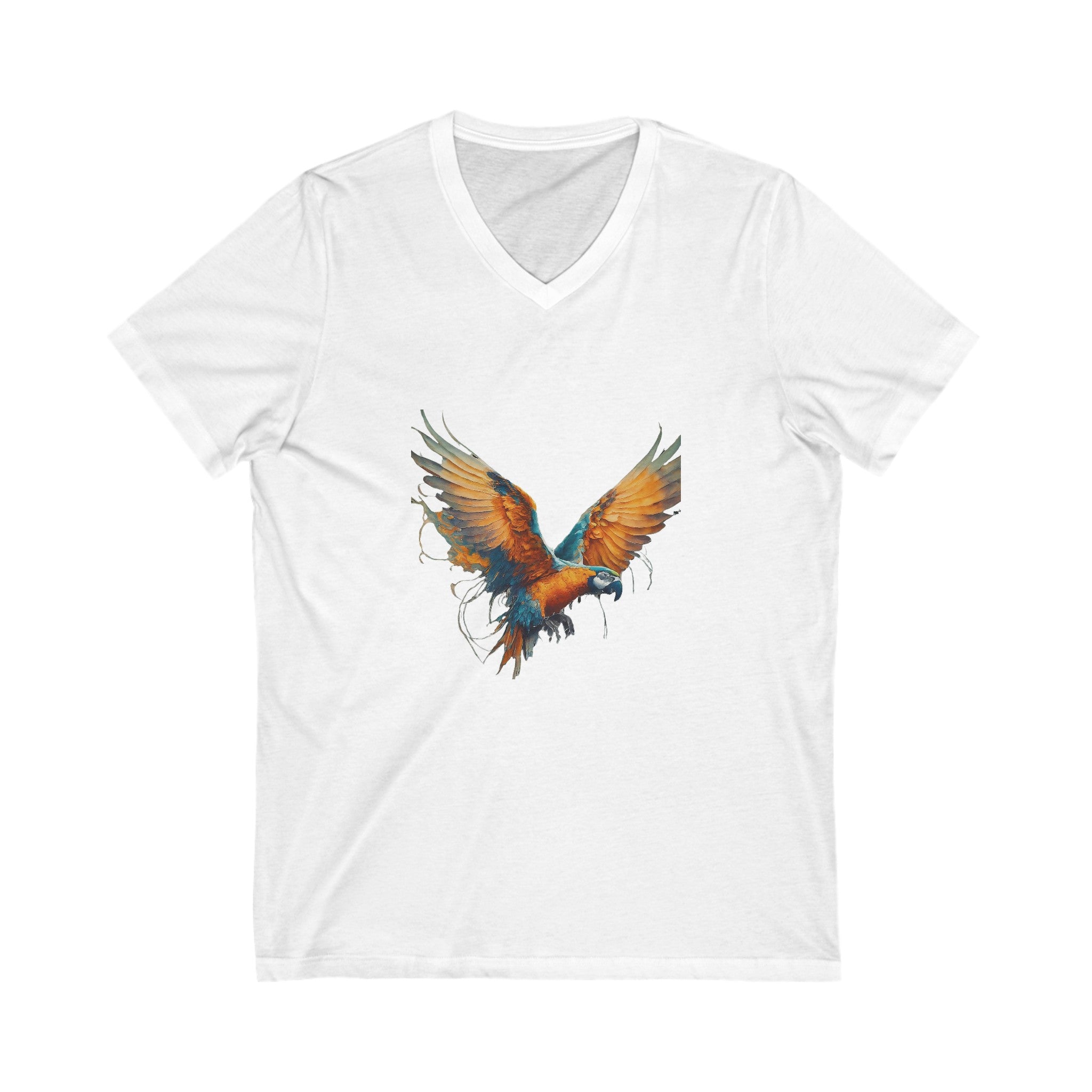 All-Day Comfort: Unisex Jersey Tees - Look & Feel Great All Day! Short Sleeve V-Neck Tee