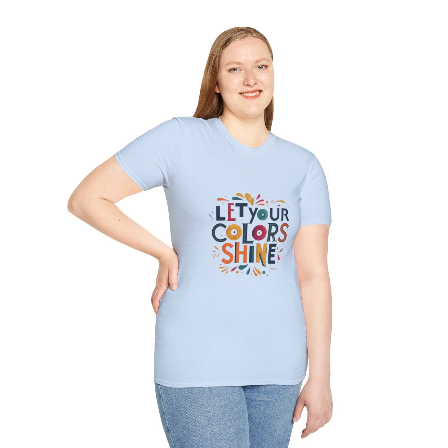 Let you colour shine Unisex Softstyle T-Shirt