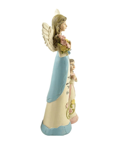 Estatua de hada de las flores del Día de la Madre, figura de ángel de resina