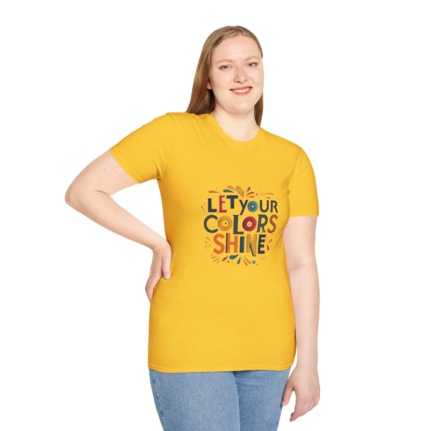 Let you colour shine Unisex Softstyle T-Shirt