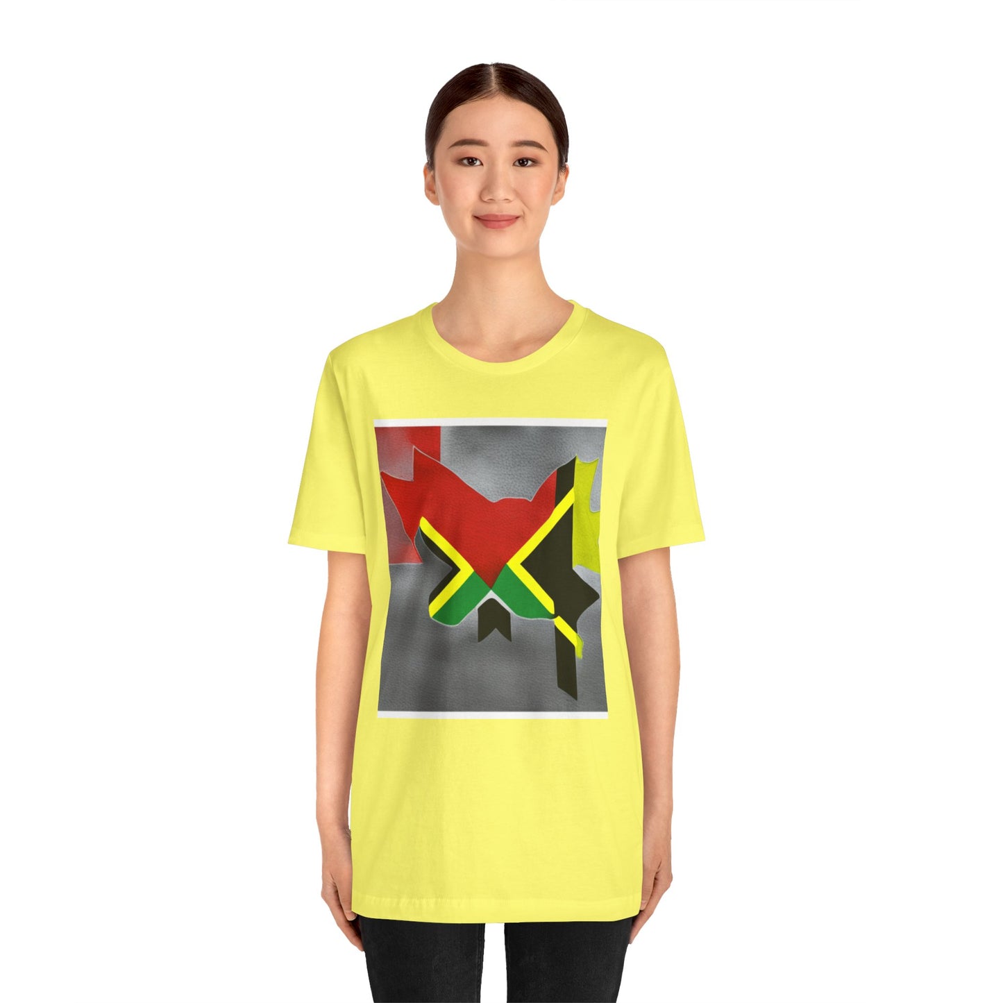 Camiseta de manga corta unisex Jersey para jamaicanos-canadienses