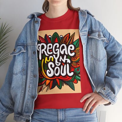 Reggae inna Yuh Soul Unisex Heavy Cotton Tee