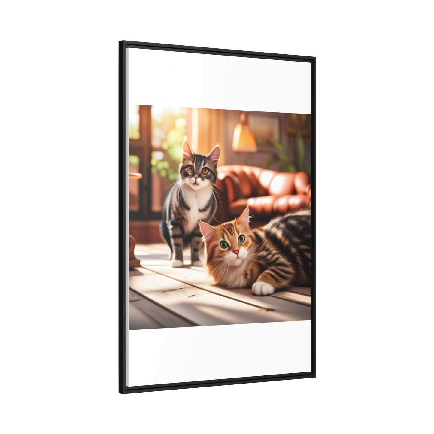 Modern Matte Canvas: Black Frame for Timeless Style