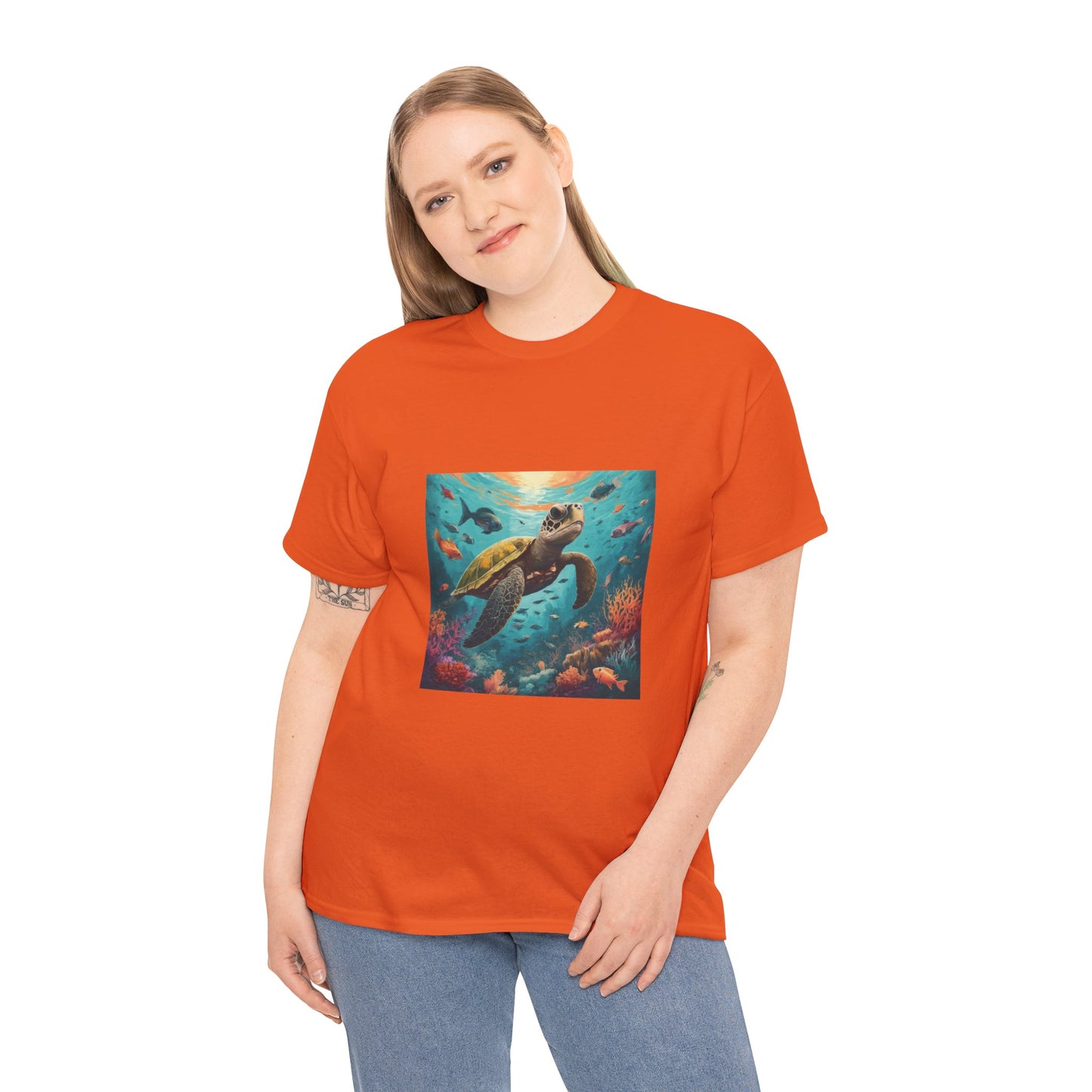 Camiseta con gráfico de tortuga Reef Rider