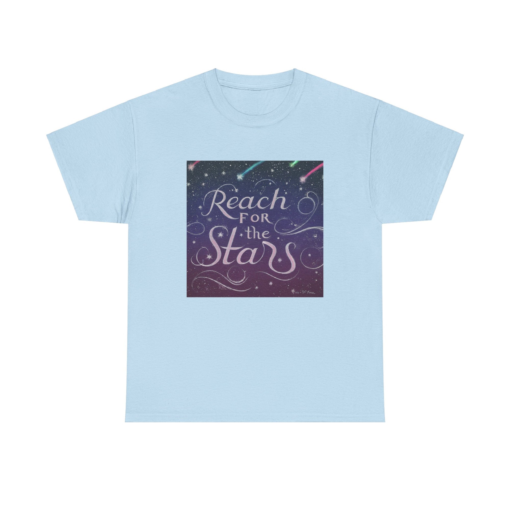 Camiseta unisex de algodón pesado para alcanzar la estrella