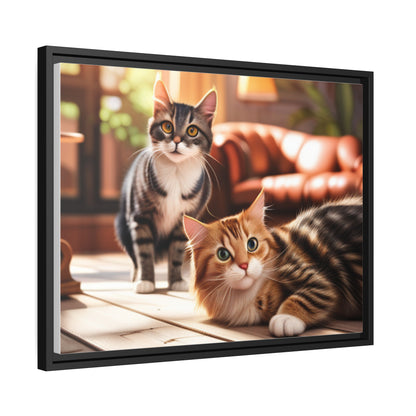 Modern Matte Canvas: Black Frame for Timeless Style