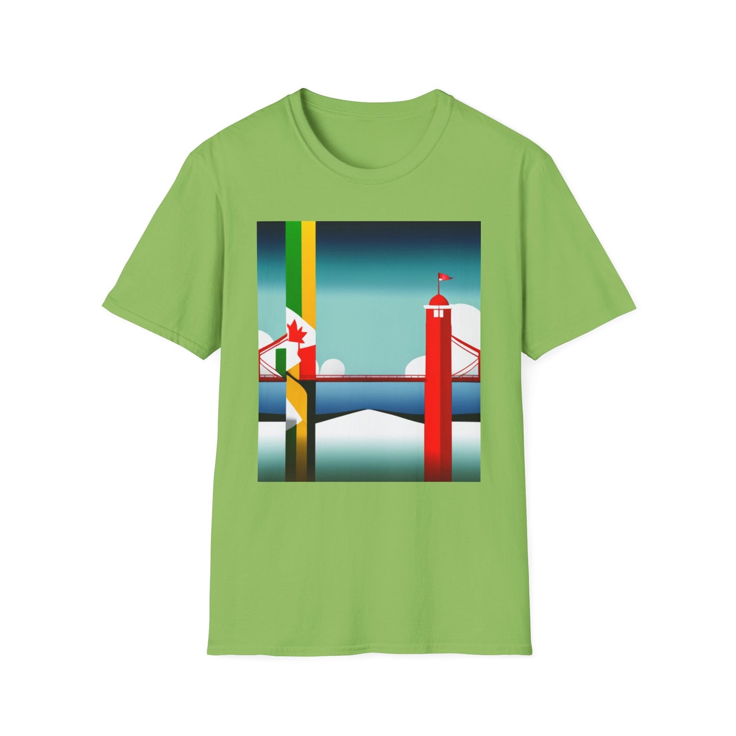 Jamaica Canada Split Flag T-Shirt | Dual Heritage Tee