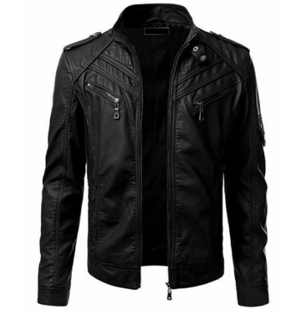 PU Leather Jacket | Slim & Zip-Up Design