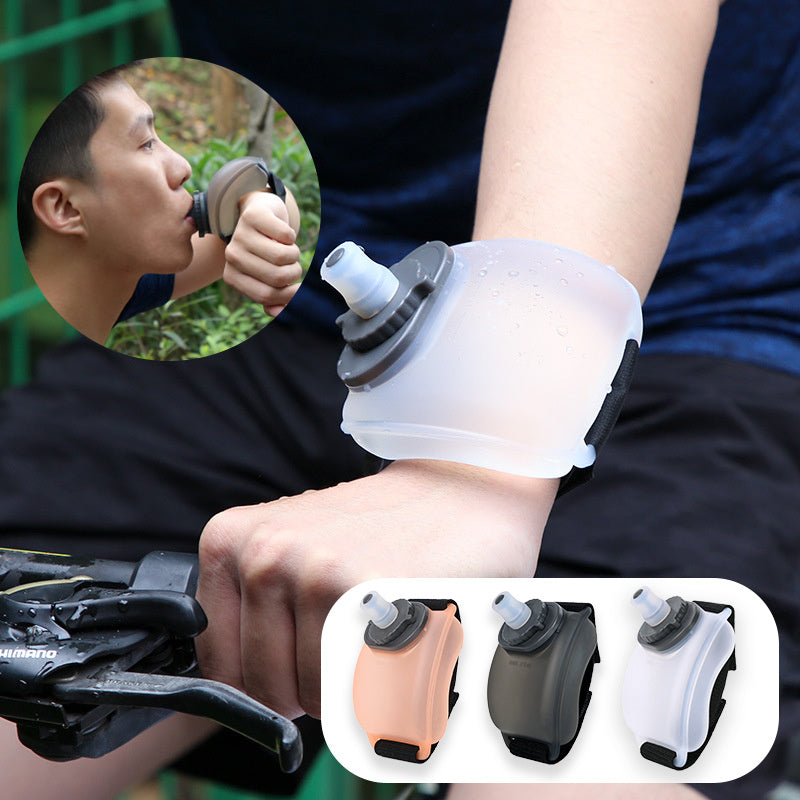 Wrist Water Bottle for Running - 200ml Portable Silicone Sports Hydration Cup