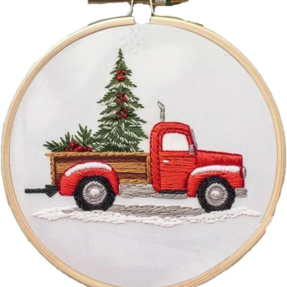 Cross-border New Embroidery Christmas Embroidery KIT Christmas KIT Embroidery Handicraft DIY Material