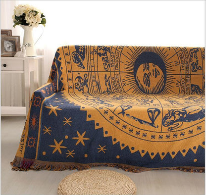 Fabric sofa blanket cover