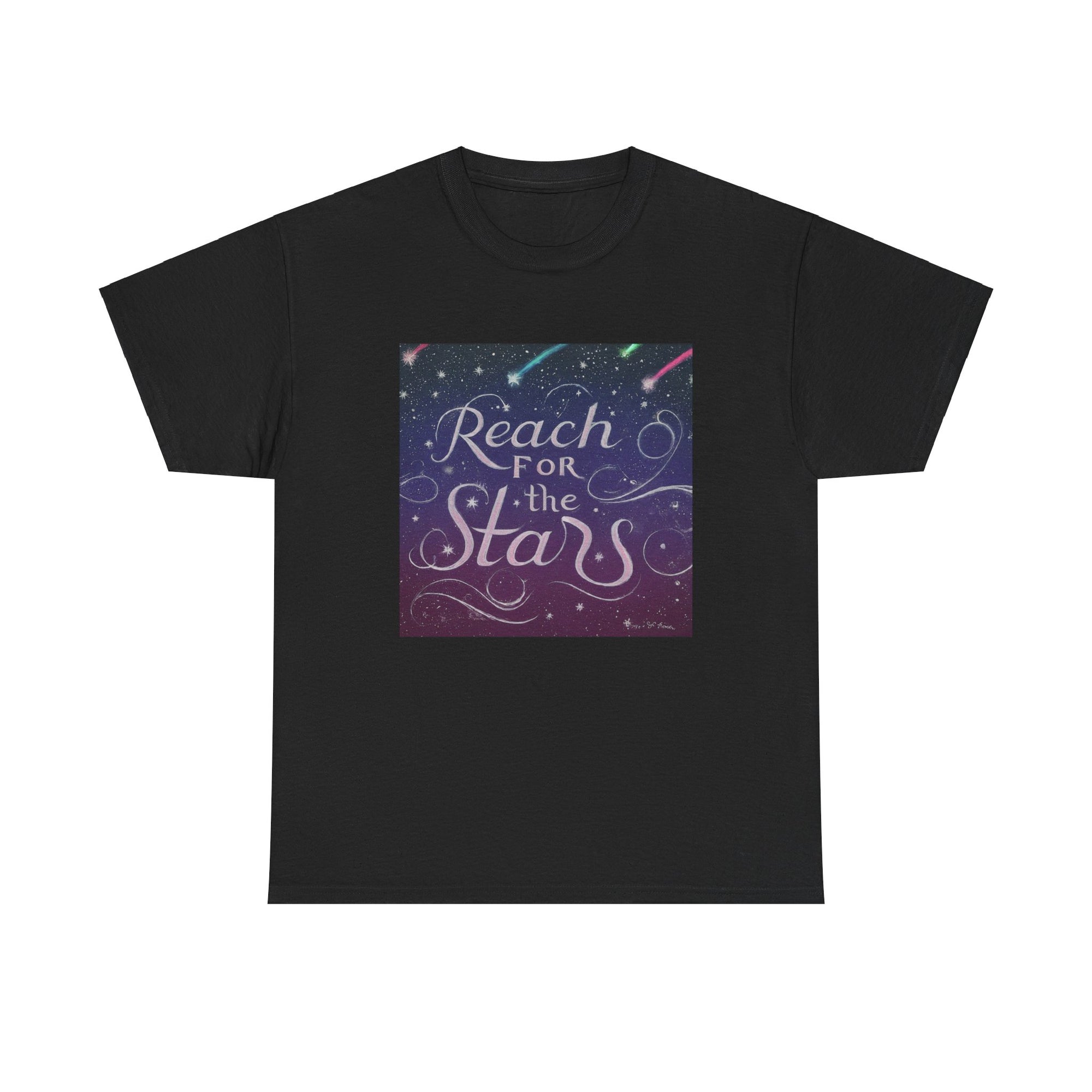 Camiseta unisex de algodón pesado para alcanzar la estrella