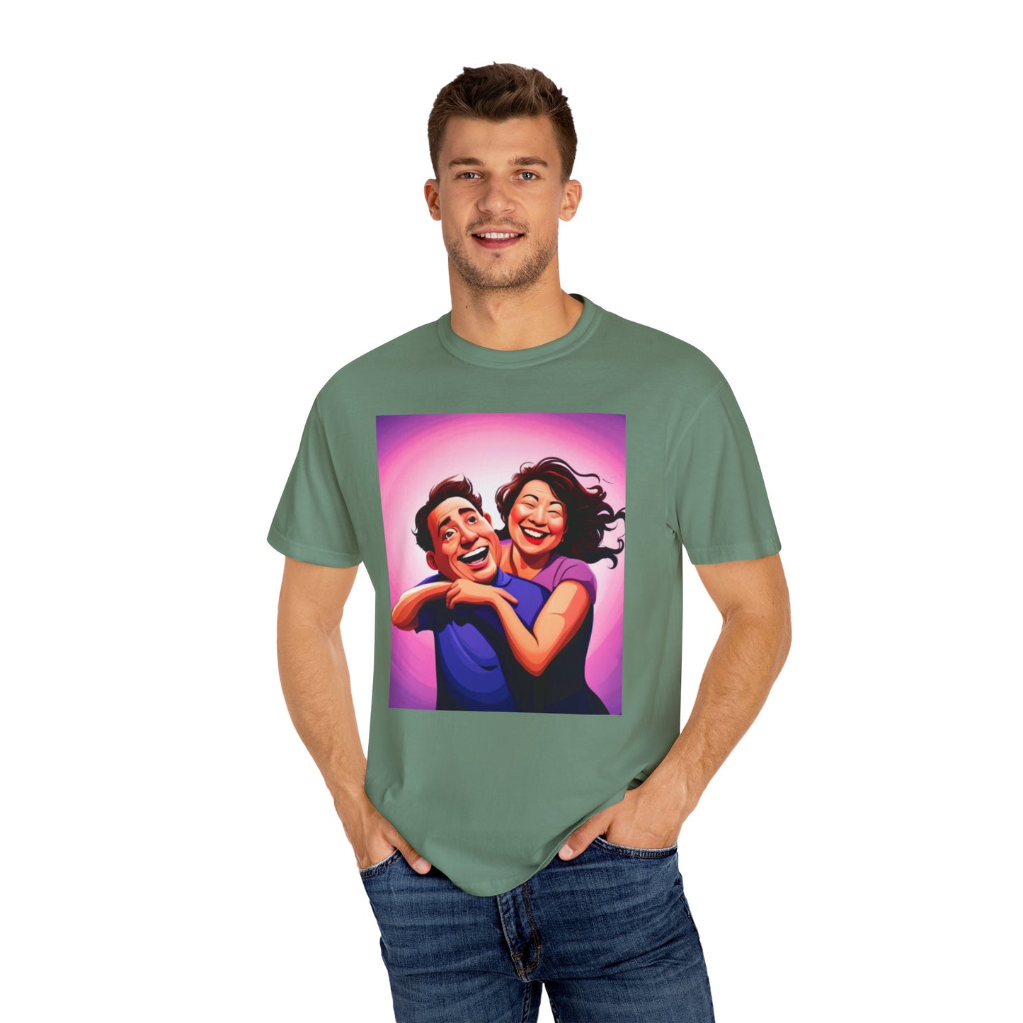 Camiseta unisex teñida en prenda