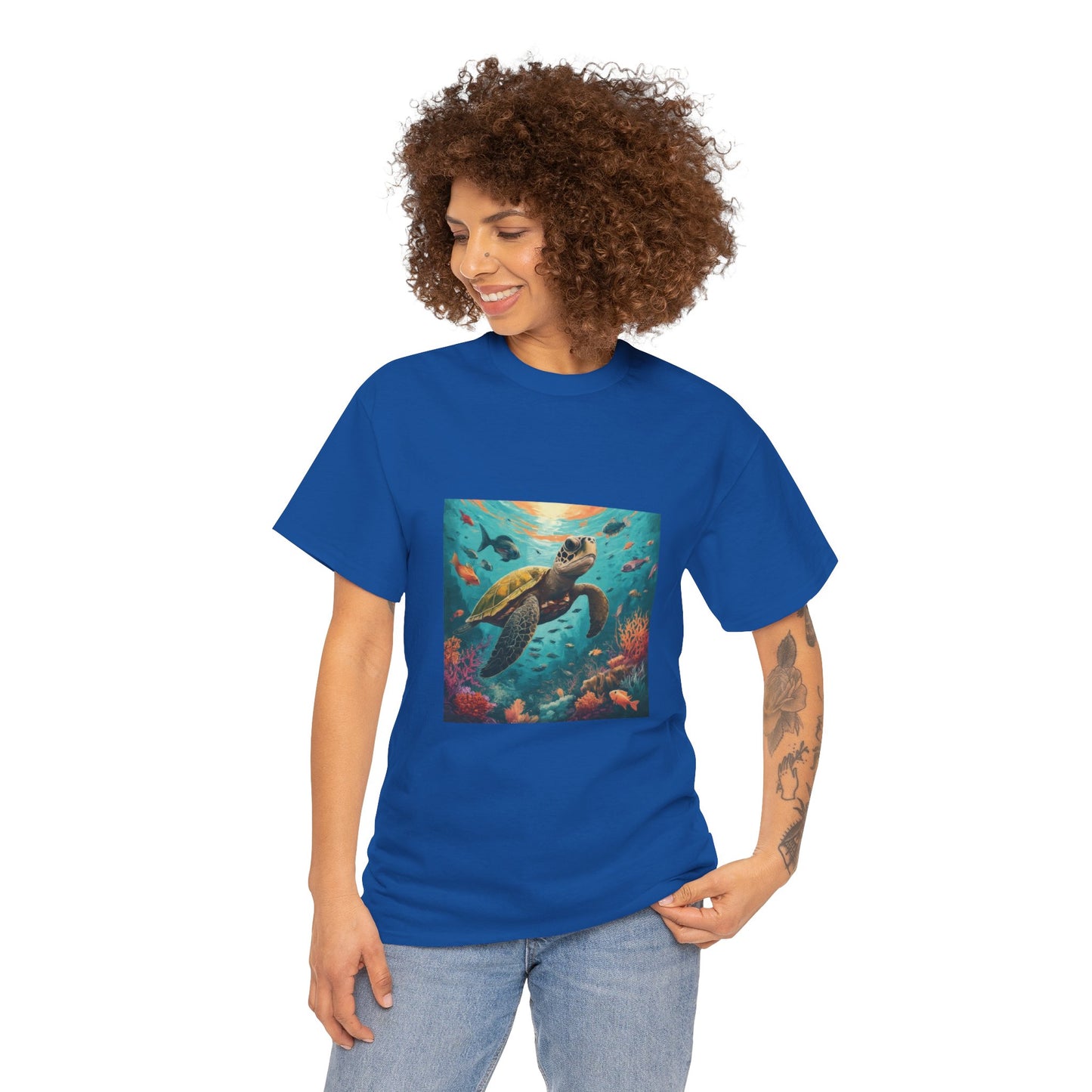 Camiseta con gráfico de tortuga Reef Rider