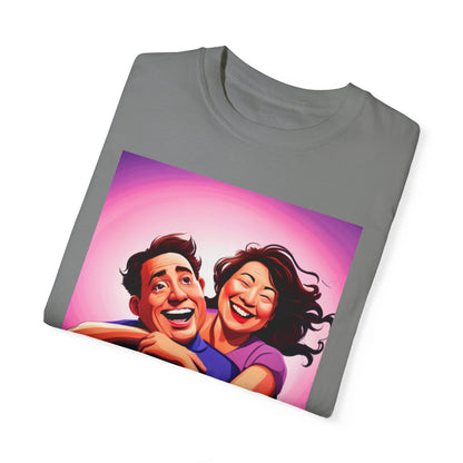 Camiseta unisex teñida en prenda